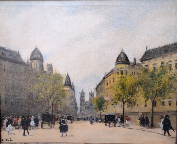 Berkes Antal Budapest 55x69cm olajfestmény 450000ft