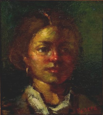 Koszta József  Portré Mérete 25x20cm olajfestmény 950ezer ft