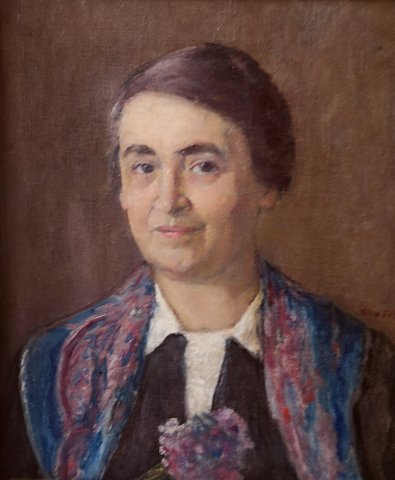 Kunffy Lajos Portré olaj vászon Mérete 45x40 elkelt 