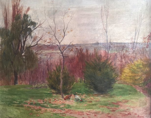 Kunffy Lajos Somogytúri táj olaj vászon Mérete 64,5x80,5cm elkelt 