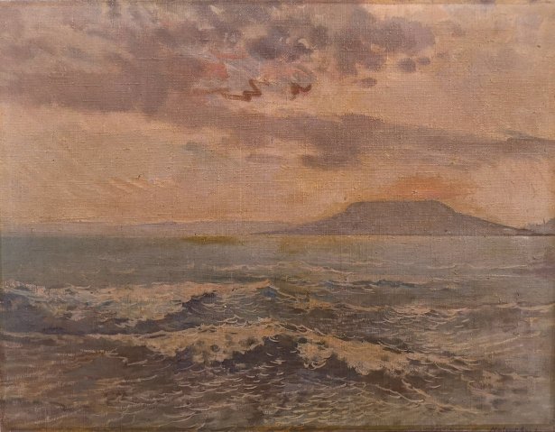 Halvax Gyula Balatoni hullámok 60x80cm 250ezer ft