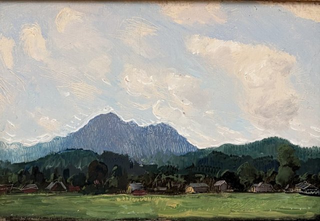 Molnár C Pál Magyar táj olaj fa 20x30cm 380ezer ft