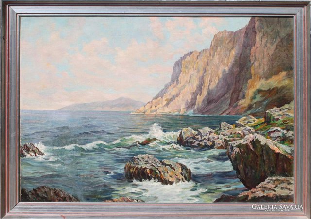 Kárpáthy Jenő Korzika 60x80cm olajfestmény 285000ft