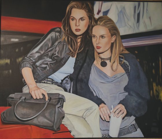 Adorján Attila Fókuszban 100x120cm olaj vászon 6000 euro
