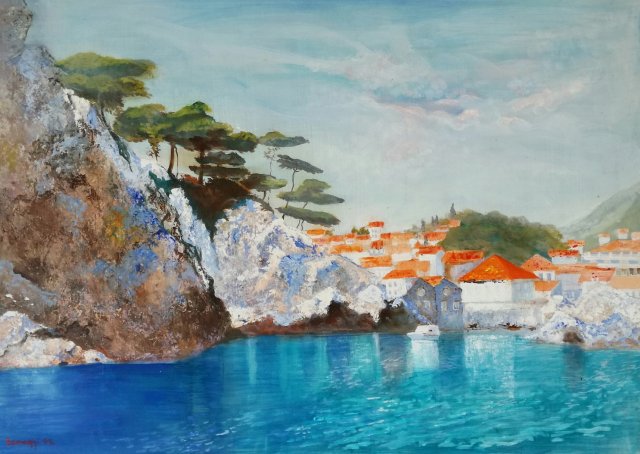 Somogyi H József Dubrovnik 50x70cm 138000Ft