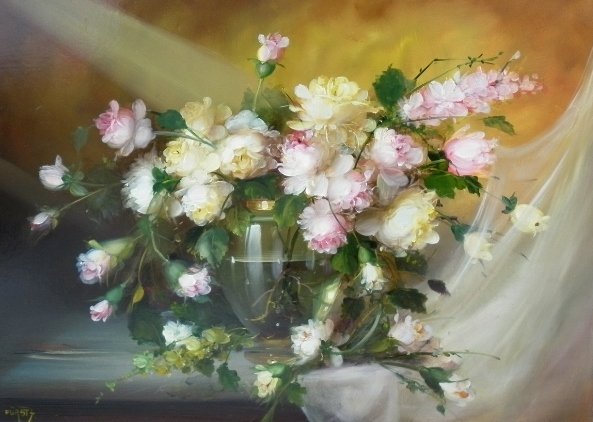 Fürst József Rózsák 50x70cm olaj 