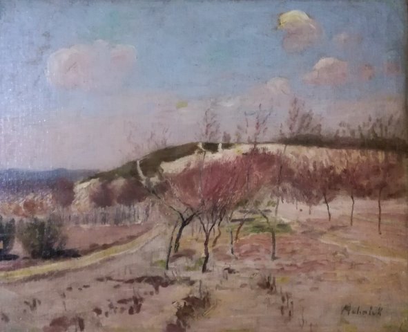 Mihalik Dániel Táj 40x50cm olaj vászon kartonon 145000Ft